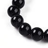 Natural Obsidian Beads Stretch Bracelets BJEW-T022-04A-3