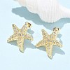 Brass Clear Cubic Zirconia Stud Earrings EJEW-Q017-05A-G-2