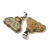 Natural & Synthetic Mixed Gemstone Pendants G-Z067-01P-01-4