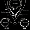 Zinc Alloy Star Pendant Layered Necklaces & Multi-strand Bracelets for Women SJEW-SC0001-03-2