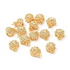 Brass Flower Cup Peg Bails KK-A179-05G-2