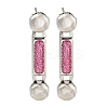 304 Stainless Steel Enamel Stud Earrings EJEW-S229-15P-06-1
