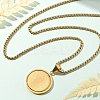 201 Stainless Steel Pendant Necklaces LS-NJEW-Z058-01G-1
