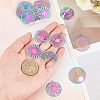 24Pcs 6 Style Ion Plating(IP) 201 Stainless Steel Filigree Pendants STAS-UN0033-12-2
