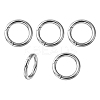 Zinc Alloy Spring Gate Rings PALLOY-YW0003-23B-1