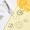 DIY Round Snake Chain Bracelet Necklace Making Kit CHS-CJ0001-32-5
