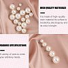 Resin Imitation Pearl Pendants/Shank Buttons BUTT-PH0004-14-4