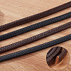 Flat Braided Leather Cord WL-WH0003-09A-5