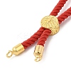 Twisted Nylon Cord Silder Bracelets X-DIY-B066-03G-15-2