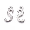 Alloy Letter Pendants PALLOY-X0037-68P-3