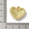 Rack Plating Brass Micro Pave Cubic Zirconia Pendants KK-P272-06G-3