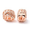 Rack Plating Alloy European Beads PALLOY-S189-08RG-1