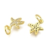 Brass Micro Pave Cubic Zirconia Pendants KK-K300-11G-2