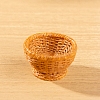 Resin Bamboo Rattan Miniature Basket Ornaments PW-WG81F97-05-1