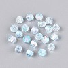 Transparent Spray Painted Glass Beads LS-EGLA-N018-4mm-06-2