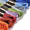 8 Skeins 8 Colors 6-Ply Polyester Embroidery Floss OCOR-M009-01A-01-2