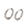Tarnish Resistant 304 Stainless Steel Hoop Earrings LS-EJEW-P177-P-22-1