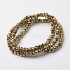 Electroplate Glass Beads Strands LS-EGLA-F124-FP-03-2