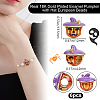 6Pcs Halloween Brass Enamel European Beads KK-BBC0015-40-2