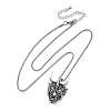 Tibetan Style Zinc Alloy Viking Pendant Necklaces NJEW-Z062-01AS-03-4