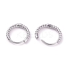 Non-Tarnish 304 Stainless Steel Twist Rope Shape Hoop Earrings for Women EJEW-I278-01B-P-2