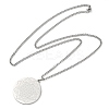 Non-Tarnish 304 Stainlessa Steel Curb Chain Pendant Necklaces NJEW-H034-03P-2