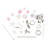 DIY Pink Earring Making Kit DIY-FS0004-78-4