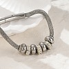 304 Stainless Steel Mesh Chain Bracetls for Women BJEW-Z087-16P-2