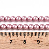 Baking Paint Pearlized Glass Pearl Bead Strands HY-N002-4mm-C01-5