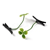 Bean Sprout Plastic Alligator Hair Clips PHAR-WH0017-05L-2