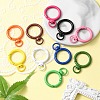 10Pcs Spray Painted Alloy Swivel Snap Hooks Clasps FIND-YW0001-60-6