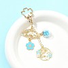Alloy Enamel Pendant Keychains HJEW-FS00049-02-7