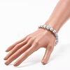 Natural Mixed Stone & Synthetic Howlite Round Beads Stretch Bracelet BJEW-JB06919-5