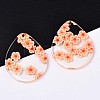 Transparent Clear Cellulose Acetate(Resin) Pendants X-KY-T040-54D-3