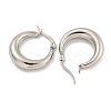 Tarnish Resistant 202 Stainless Steel Hoop Earring EJEW-H003-19P-01-2