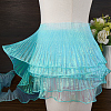 10 Yards Lucency Polyester Pleated Lace Trim OCOR-GF0004-74A-7