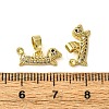 Brass Micro Pave Clear Cubic Zirconia Pendant Rhinestone Settings KK-F911-31G-3