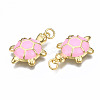 Brass Enamel Pendants KK-Q252-018C-NF-3