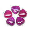 Natural Brazilian Agate Pendants X-G-S262-01B-1