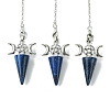 Natural Dyed Lapis Lazuli Cone Dowsing Pendulum Big Pendants G-C114-01P-18-1