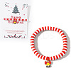 Elegant Christmas Handmade Polymer Clay Heishi Beaded Stretch Bracelets MV9996-45-1