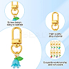 Lily of the Valley Plastic Pendant Decoration HJEW-HY00006-5