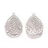 Brass Micro Pave Cubic Zirconia Pendants LS-KK-F803-07P-NF-2