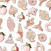 48Pcs 12 Styles Alloy Enamel Pendants ENAM-FS0003-50-2