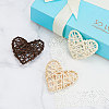 Heart Rattan Balls AJEW-CJ0001-12-6