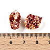 Spray Painted Resin Beads Strands RESI-N041-01B-4