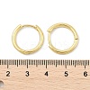 Brass Huggie Hoop Earrings X-KK-D160-55G-4