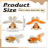 4Pcs 2 Colors Translucent Resin Pendants FIND-LP0009-93C-2