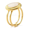304 Stainless Steel Enamel Open Cuff Rings for Women RJEW-F166-48G-02-1