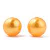 Spray Painted ABS Plastic Imitation Pearl Beads OACR-T015-05C-18-2